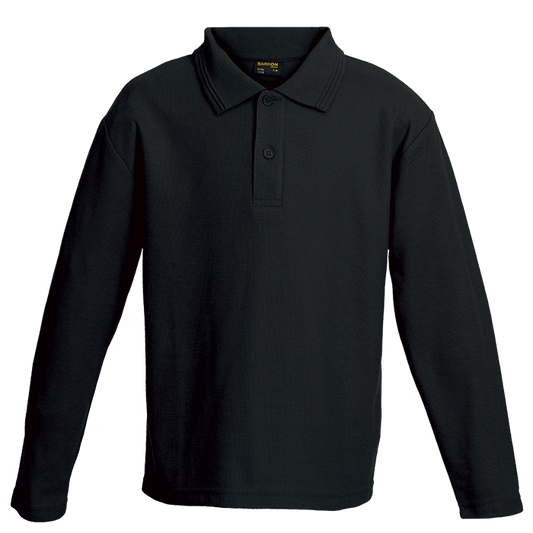 175g Pique Knit Long Sleeve Golfer Kiddies