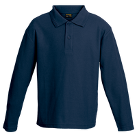 175g Pique Knit Long Sleeve Golfer Kiddies
