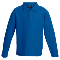 175g Pique Knit Long Sleeve Golfer Kiddies