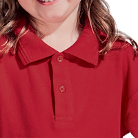 175g Pique Knit Long Sleeve Golfer Kiddies