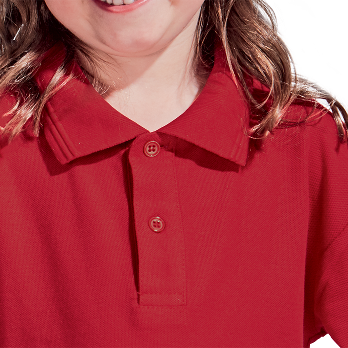 175g Pique Knit Long Sleeve Golfer Kiddies