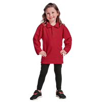 175g Pique Knit Long Sleeve Golfer Kiddies